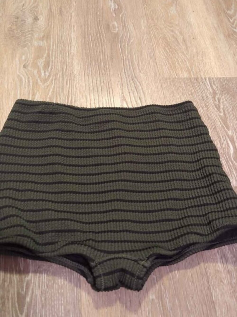 Disturbia High Waisted Striped Bikini Bottoms Size UK 8 us 4 nwot